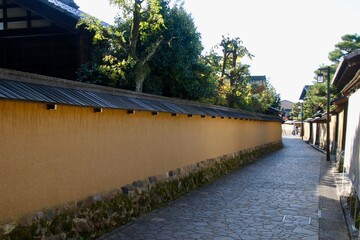 土塀と石畳・長町武家屋敷跡（石川県・金沢市）