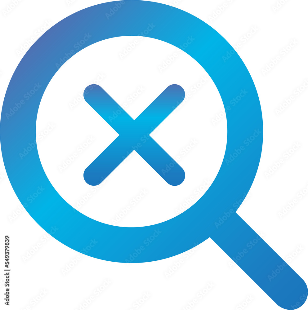 Poster delete search gradient icon
