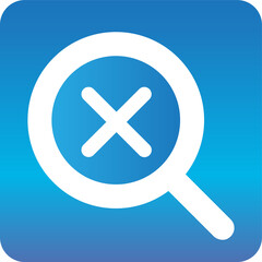 Obraz premium delete search gradient icon