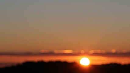 sunset over the river