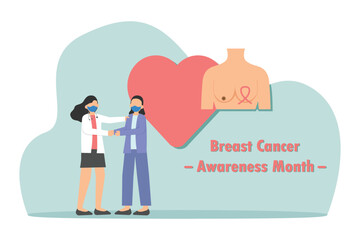 Female cancer patient doing consultation with doctor