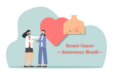 Female cancer patient doing consultation with doctor