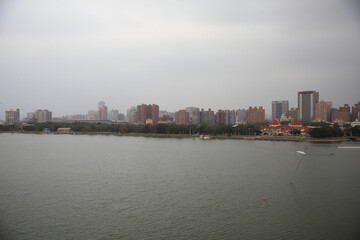 Naklejka premium 台湾・高雄の河