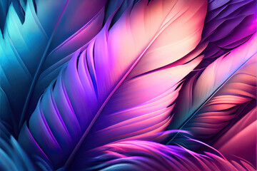 Fototapeta premium colorful feathers background as beautiful abstract wallpaper header