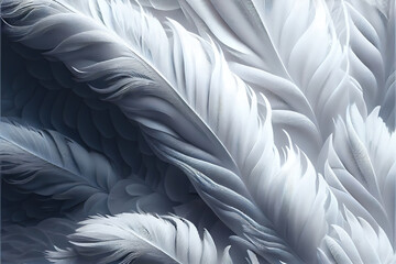 white feathers background as beautiful abstract wallpaper header