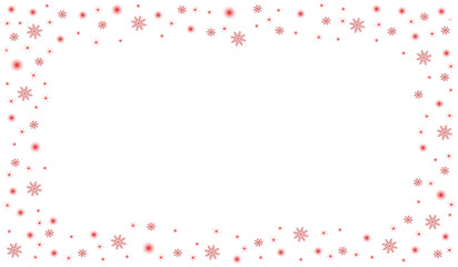 beautiful Christmas background with beautiful snowflakes on a red background