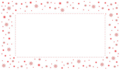 beautiful Christmas background with beautiful snowflakes on a red background