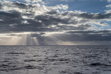 clouds on Atlantic ocean at Madeira