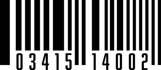 Product barcodes template. Barcode labels. Code stripes sticker.