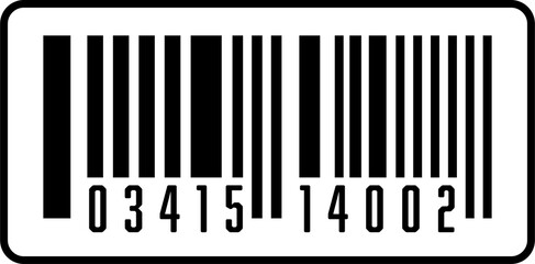Product barcodes template. Barcode labels. Code stripes sticker.