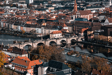 Stadtlandschaft Würzburg Deutschland Panorama Bilder einer Stadt 