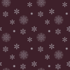 christmas background with snowflakes
