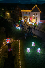 Weihnachtshaus in Ottmannshausen erstrahlt im vollem Lichte