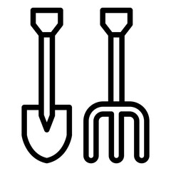 Gardening Tool Icon Style