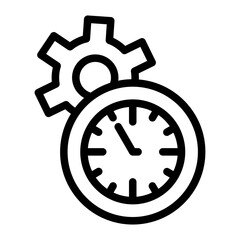 Time Management Icon Style