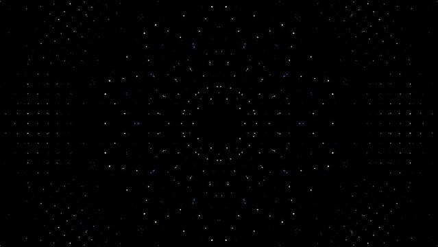 Abstract Kaleidoscope pattern with full colors. Magic mandala. 4k	
