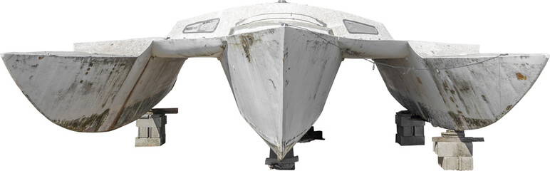 Isolierter PNG-Ausschnitt eines Schiffswracks auf transparentem Hintergrund