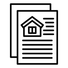 House Documents Icon Style