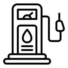Gas Station Icon Style