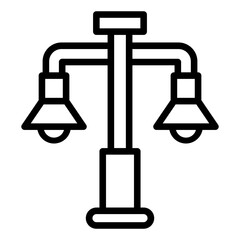street lights icon style