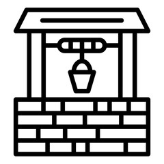 Water Well Icon Style