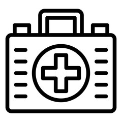 Fototapeta premium First Aid Kit Icon Style
