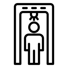 metal detector icon style