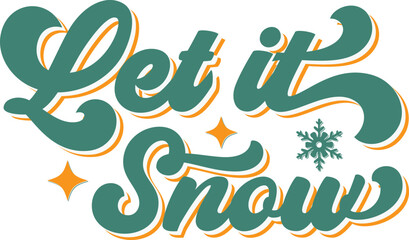 Let it snow Retro