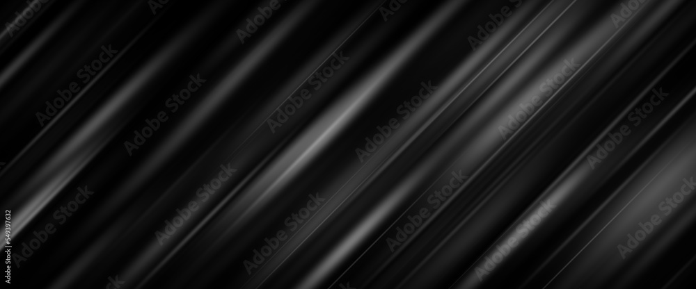 Poster black and white gradient diagonal lines abstract background. stylish monochrome striped texture mode