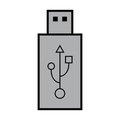 USB icon technology, connect device sign, electronic portable symbol ,vector illustration media