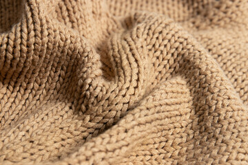 Close up Light Brown Knit wear