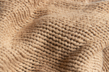 Close up Light Brown Knit wear