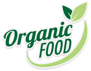Organic food product badge transparent design element. Sticker organic clipart