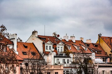 Obraz premium Maisons anciennes à Prague, en république tchèque