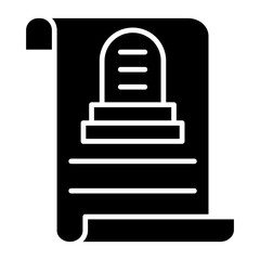 death certificate icon style