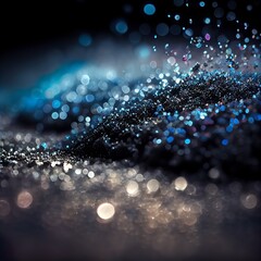 background of abstract glitter lights, a group of stars in space, illustration with water liquid