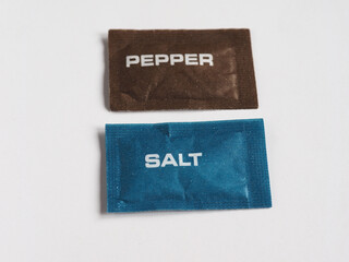 single dose salt and pepper sachet