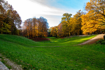 Bois de la Cambre in Brussels during autumn