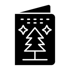 christmas card icon style