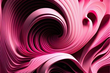 Fototapeta premium 3d render of pink abstract, a close up of a purple flower, illustration with colorfulness light
