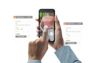 PNG file no background Augmented reality in retail industry