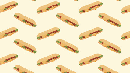submarine sandwich desing banner, poster, background pattern