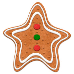 Cute Christmas gingerbread cookie for different holidays designs.