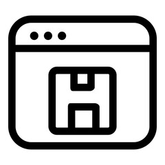 Editable windows ui icons vector illustrations