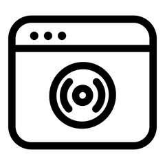 Editable windows ui icons vector illustrations