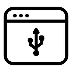 Editable windows ui icons vector illustrations