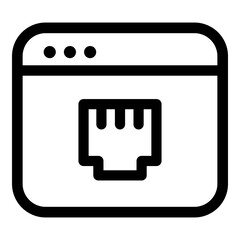 Editable windows ui icons vector illustrations