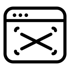 Editable windows ui icons vector illustrations