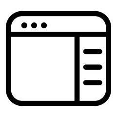 Editable windows ui icons vector illustrations