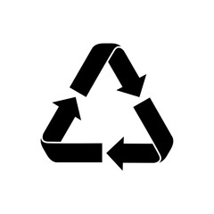 Recycle icon vector logo design template